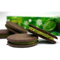 Печенье с зеленым шоколадом Meiji