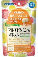Мультивитамины и минералы со вкусом грейпфрута ORIHIRO, 120 шт на 30 дней