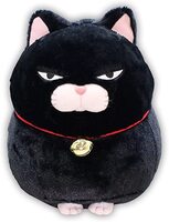 Плюшевый чёрный кот Kuromame