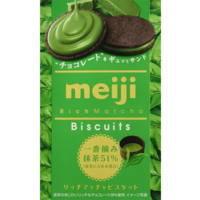 Печенье с зеленым шоколадом Meiji